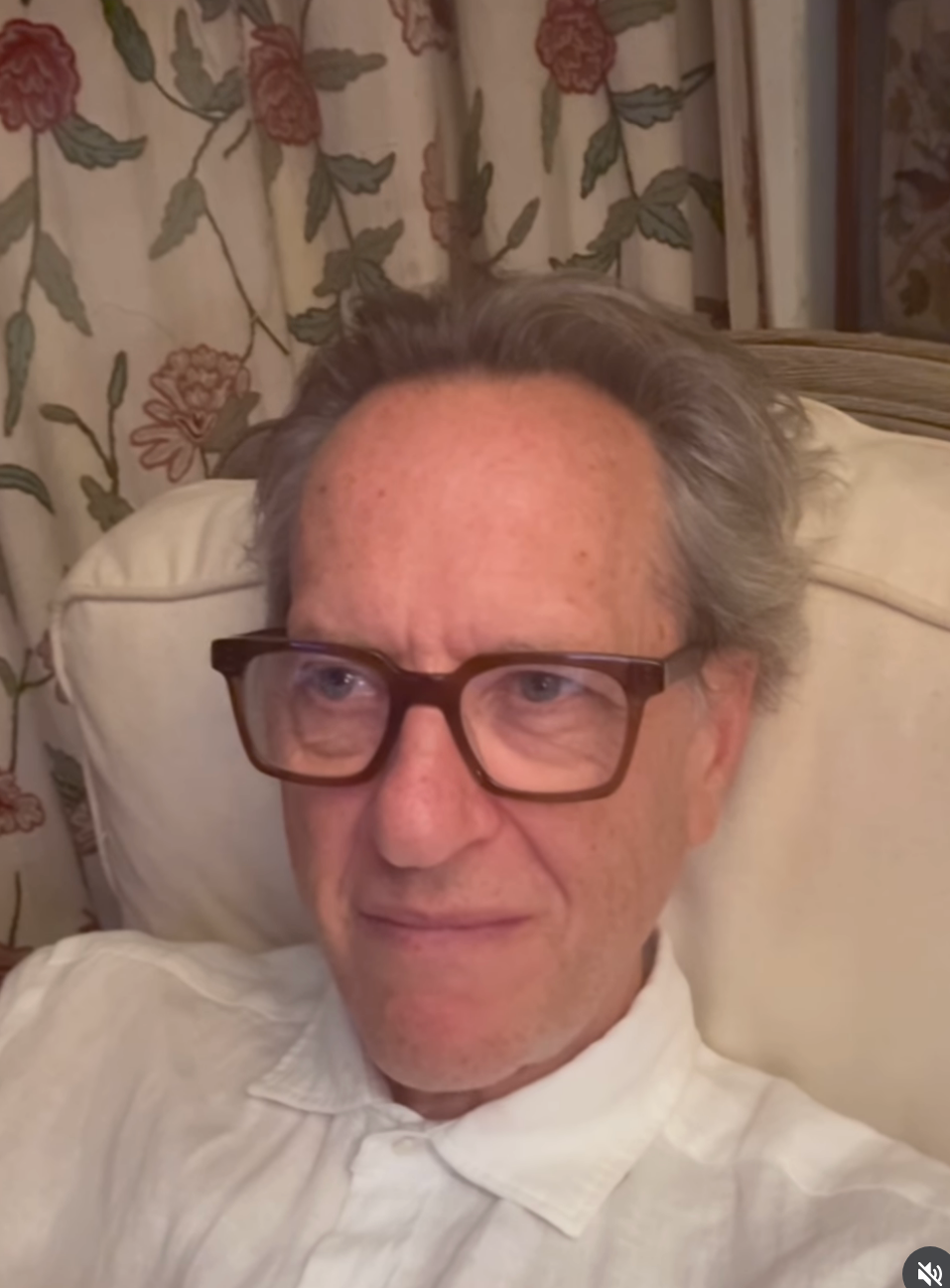 Grant, as seen in the video on Instagram (Richard E Grant)