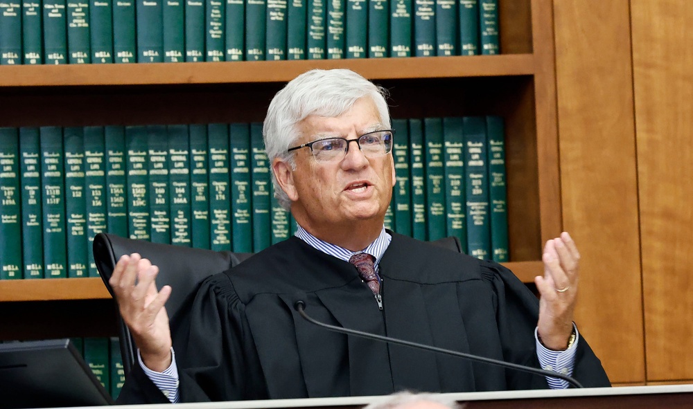 Judge William was forced to declare a mistrial on September 3 after the jury could not reach a unanimous verdict (AP)