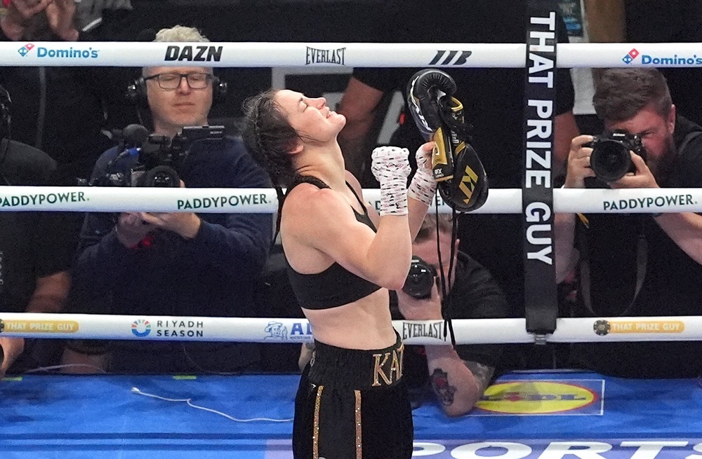 Katie Taylor won in front of her home crowd (Brian Lawless/PA) (PA Wire)