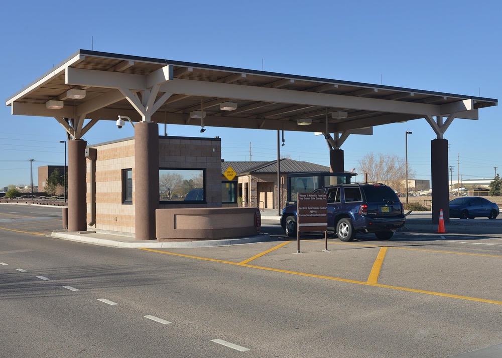 The Military Religious Freedom Foundation announced Thursday that it put an end to a 'weeks-long blitz' of religious greetings from guards at the front gate of Kirtland (Todd Berenger via Kirtland Air Force Base)