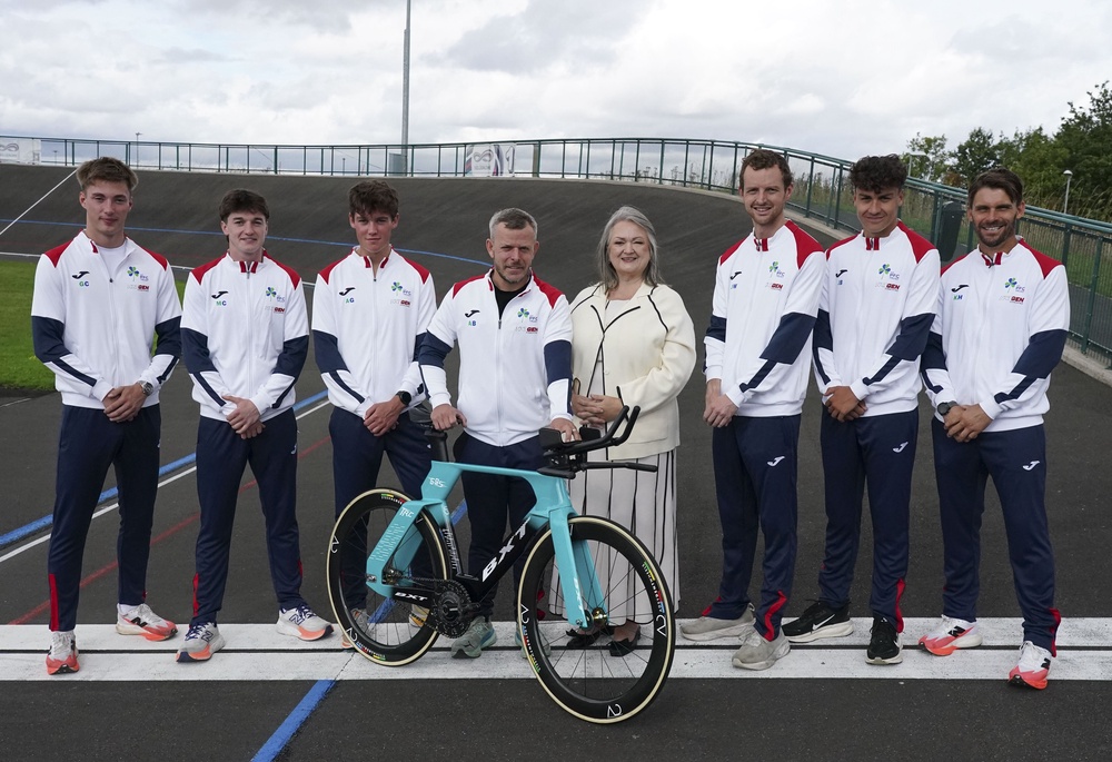 Connolly launching her latest charity venture at Middlesbrough Velodrome (Tom Wilkinson/PA) (PA Wire)