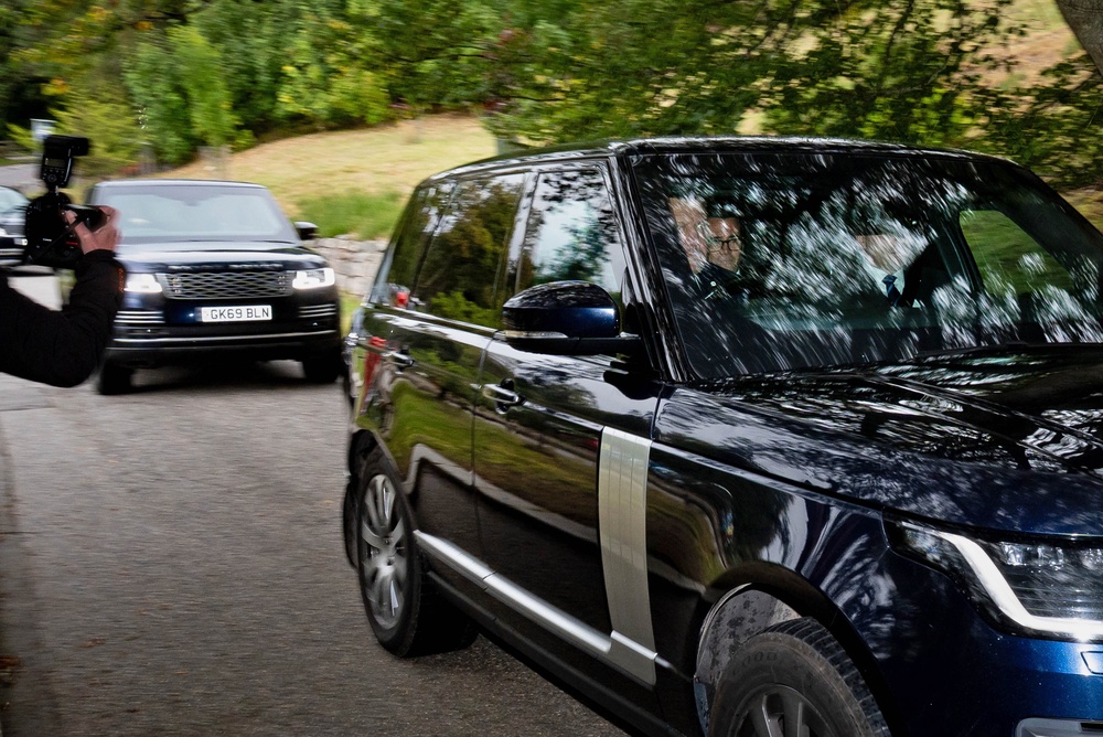 Prime Minister Andy Burnham arriving at a Sunday church service at Crathie Kirk, near Balmoral (Aaron Chown/PA Wire/PA Images) (PA Wire)