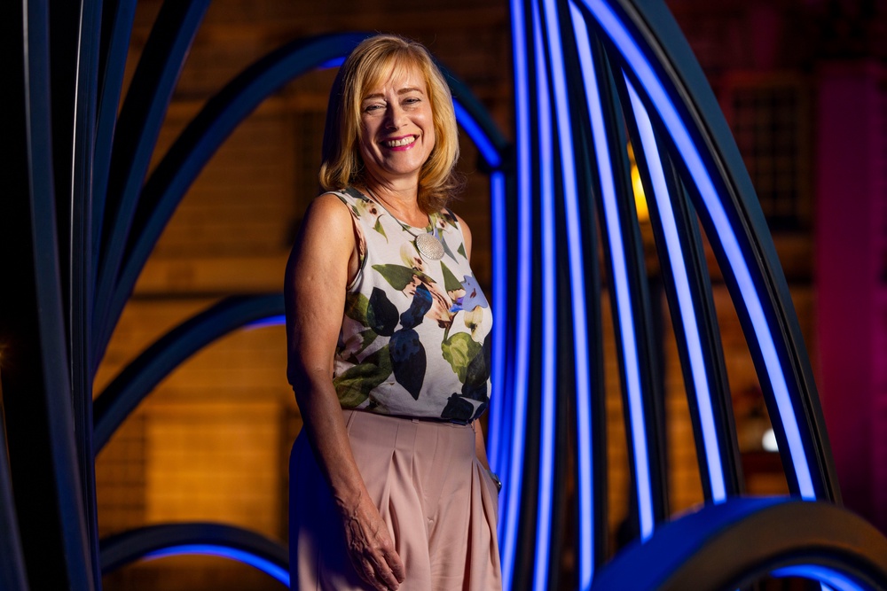 Jane Harrington unveiling the 'LASE Gateway' (PA)