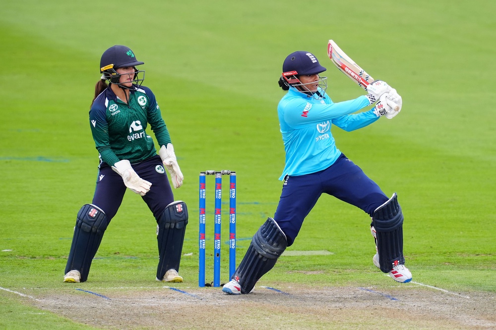 Sophia Dunkley made her highest one-day international score (PA Wire)
