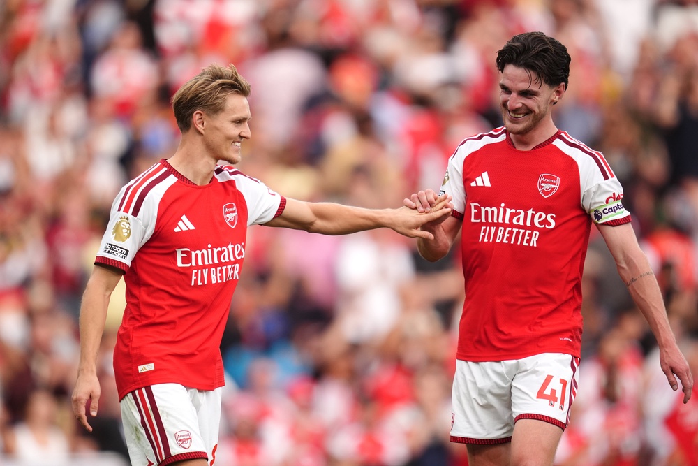 Image from: Napoli v Arsenal LIVE: Odegaard the hero as Gunners grind their way to opening Champions League win