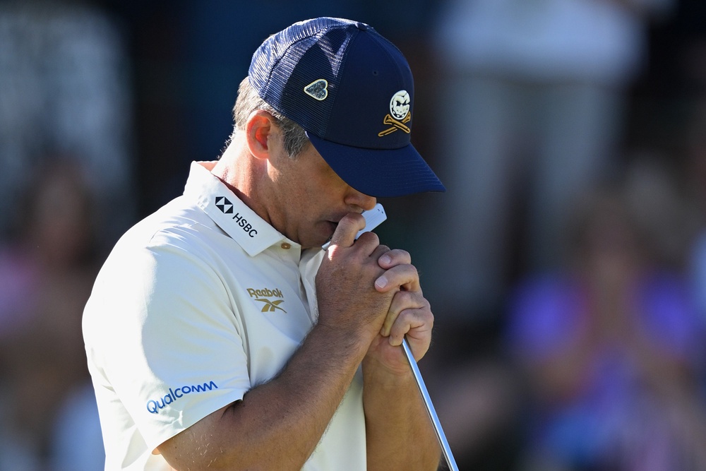 Casey had led by a shot up the last before defeat (Getty)