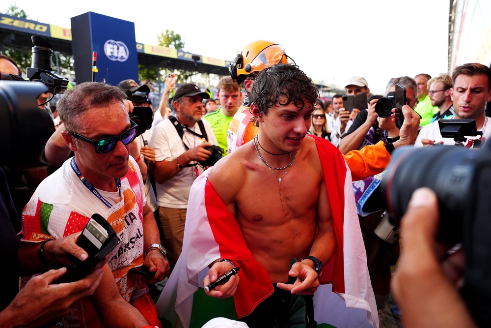 Antonelli is the first Italian to win at Monza since 1966 (Bradley Collyer/PA) (PA Wire)