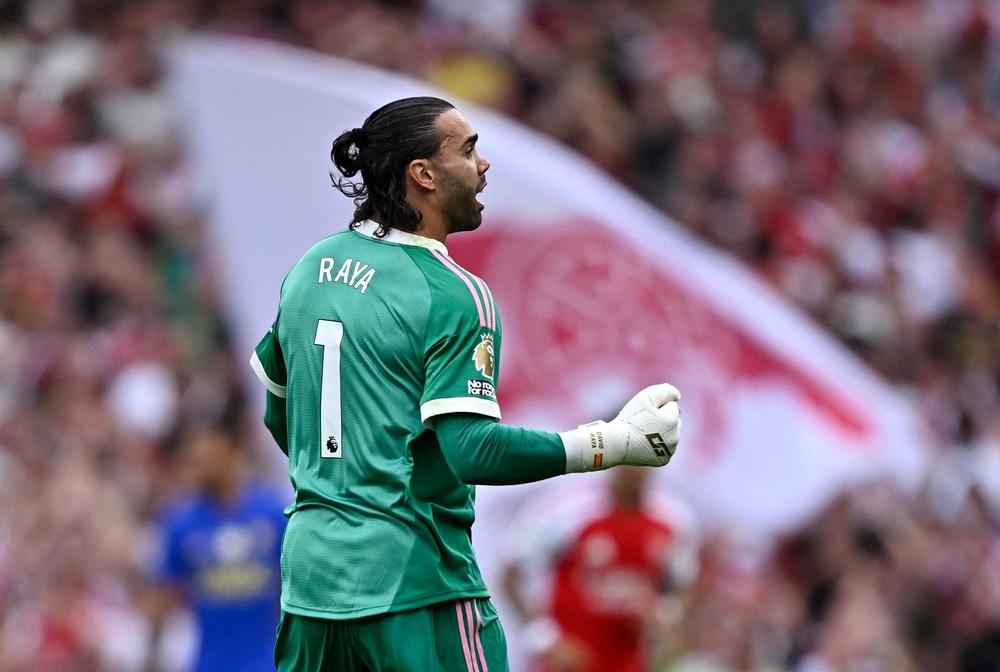 David Raya made a stunning save late on to preserve the three points (Reuters)
