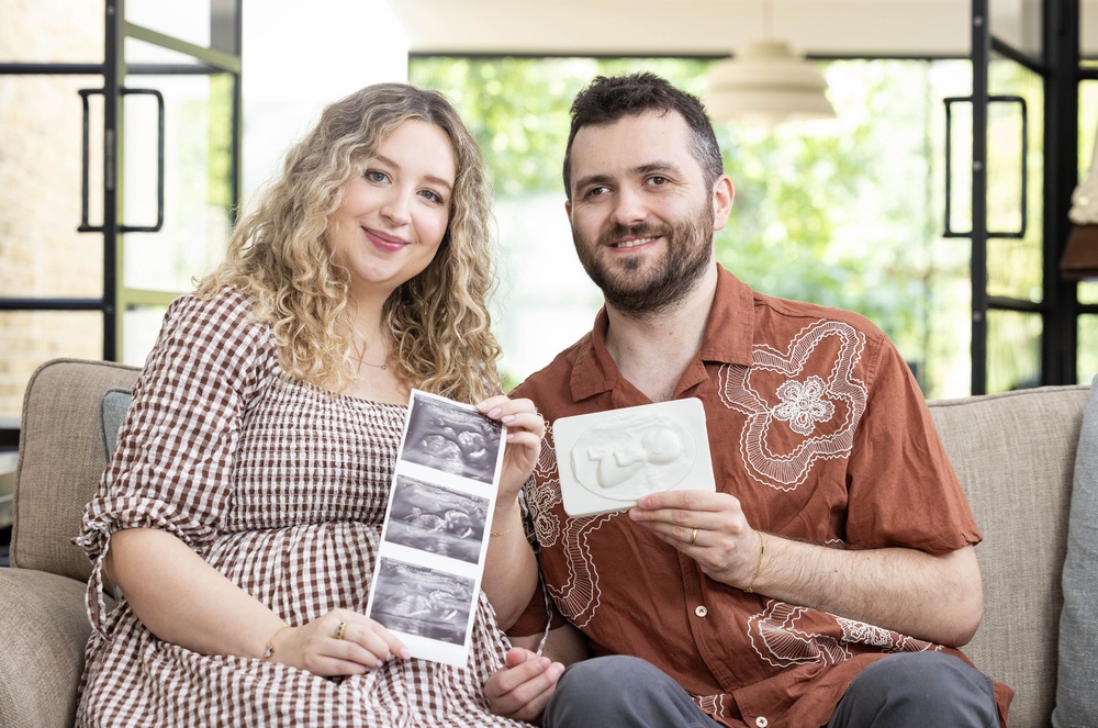 Sophy and Reece Finnegan-Knight (expectant father with a visual impairment), are expecting their first child later this year (Matt Alexander Media Assignments/PA) (PA Wire)