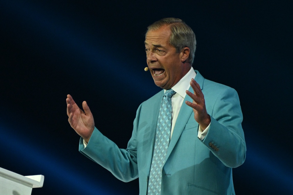 Nigel Farage said a boat launched 170 miles from Calais had landed on a Hampshire beach for the first time (Will Colebourne/PA Wire/PA Images) (PA Wire)