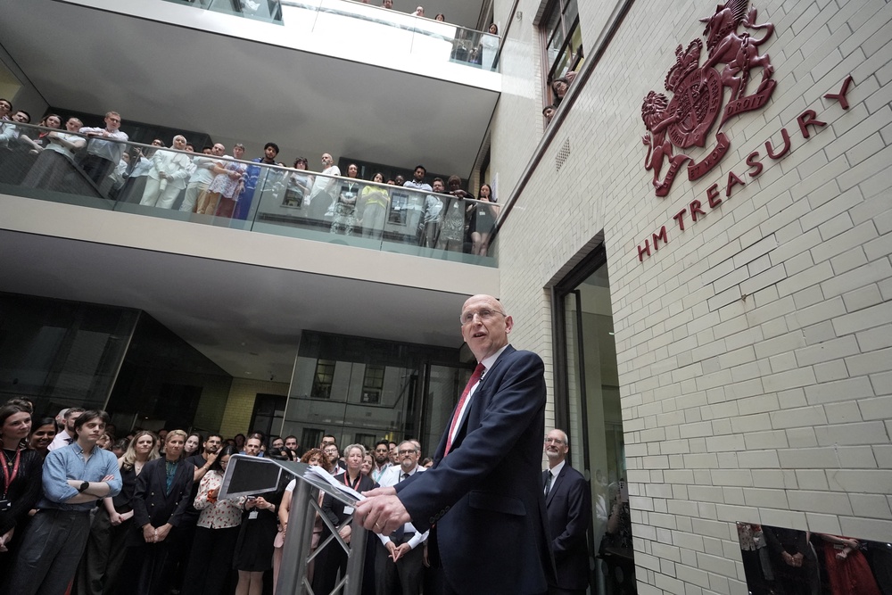 Chancellor John Healey will give his first major speech (Reuters)