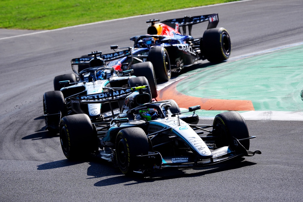 The three-way contest was the battle of the season so far (PA)