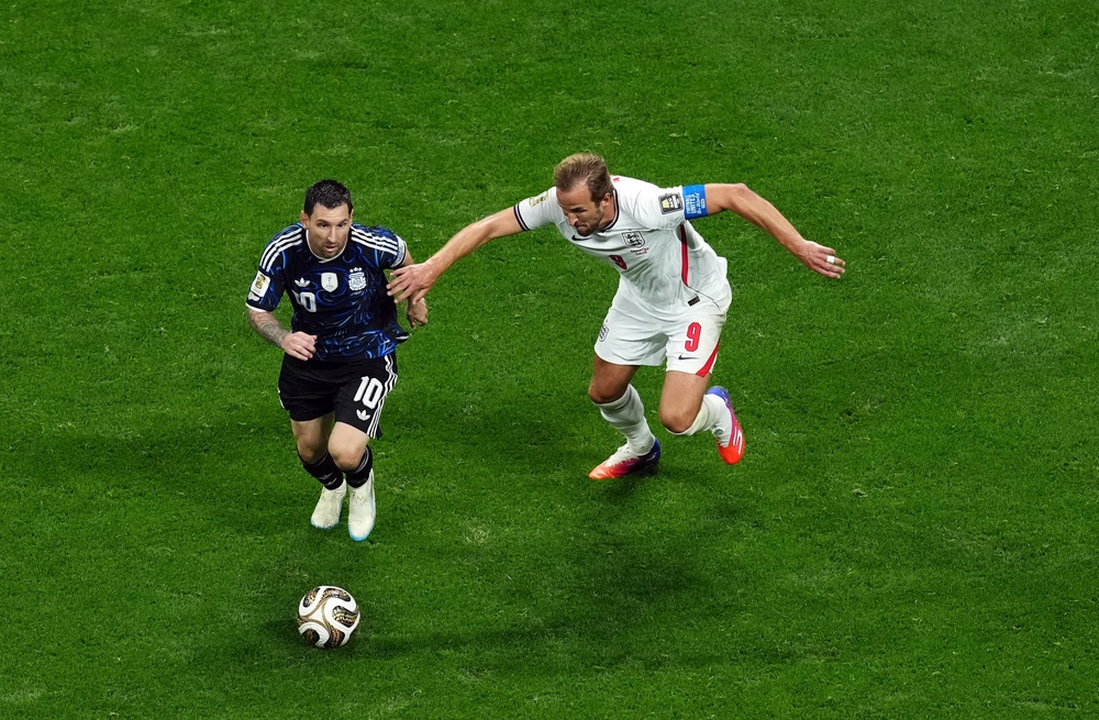 Kane says he is “amazed” to find his name alongside Messi (left) and Ronaldo (PA Wire)