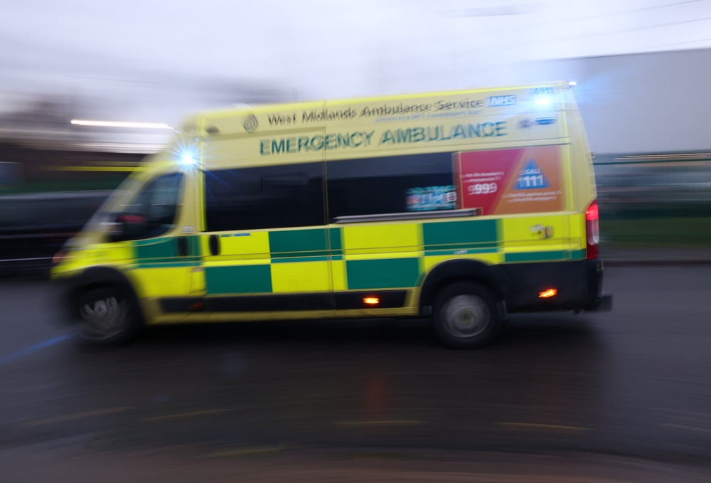 West Midlands Ambulance Service was called to the scene but was unable to save the three-month-old child (Getty)