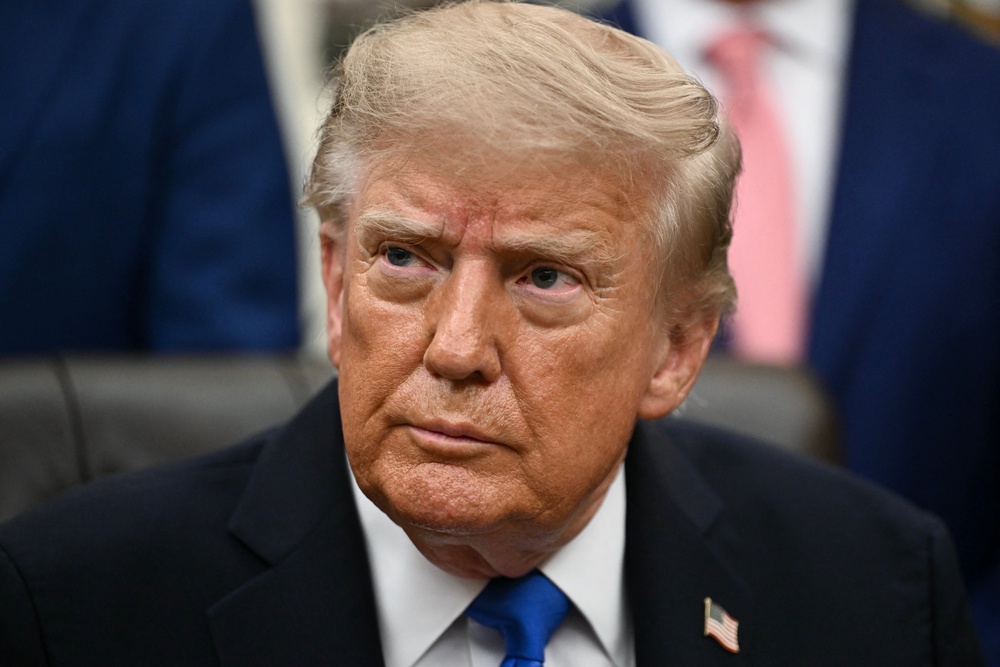 The US leader insists the Strait is still open (AFP/Getty)