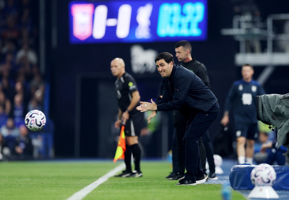 Can Andoni Iraola balance the demands fo the Premier League and Champions League with Liverpool? (Reuters)