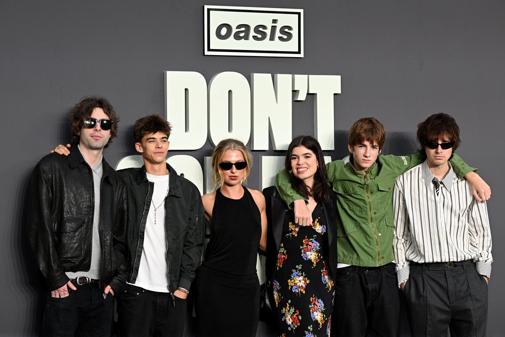 (left to right) Lennon Gallagher, Donovan Gallagher, Anais Gallagher, Molly Gallagher, Sonny Gallagher and Gene Gallagher (Doug Peters/PA) (PA Wire)