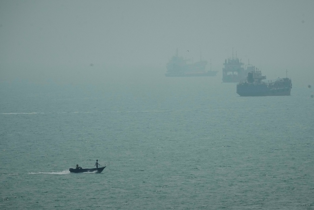 Washington stated on Saturday that ballistic missiles targeted US naval vessels, prompting American forces to strike three Iranian oil tankers in response (AP)