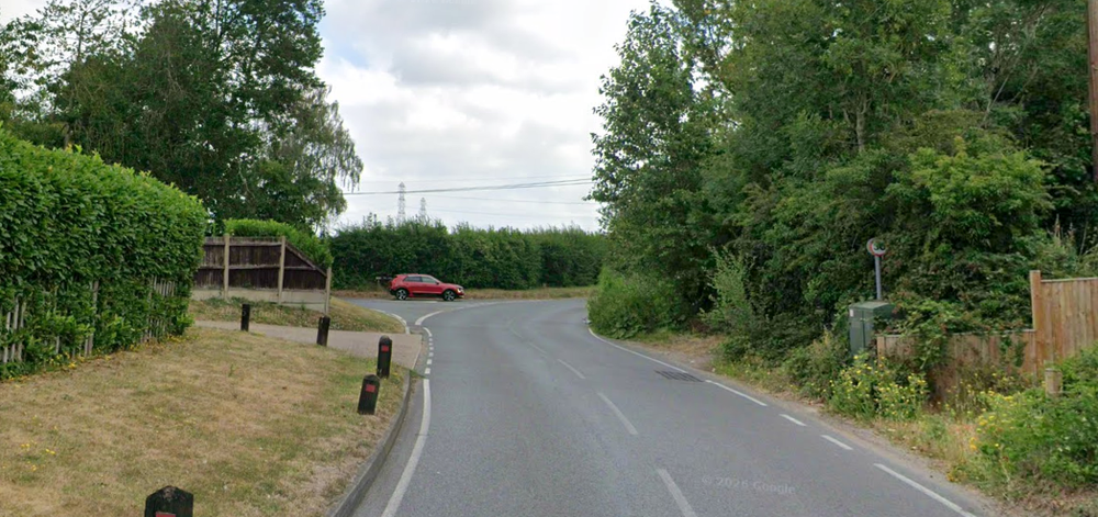 The incident occurred in the village of Cobham near Gravesend at around 7.47am on Sunday, when a white Ford Focus travelling along Sole Street towards Meopham collided with the cyclists (Google)