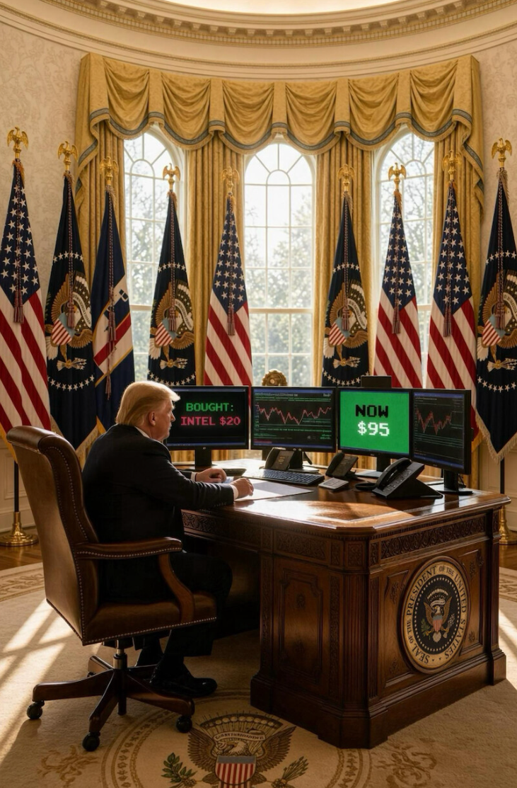 In another post, Trump posted about his playing the stock market in the Oval Office, ignoring the affordability crisis or concerns about his enriching himself in the White House (@RealDonaldTrump/Truth Social)