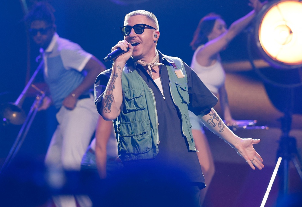 The rapper has been accused of antisemitism before, a claim he denies (AFP/Getty)