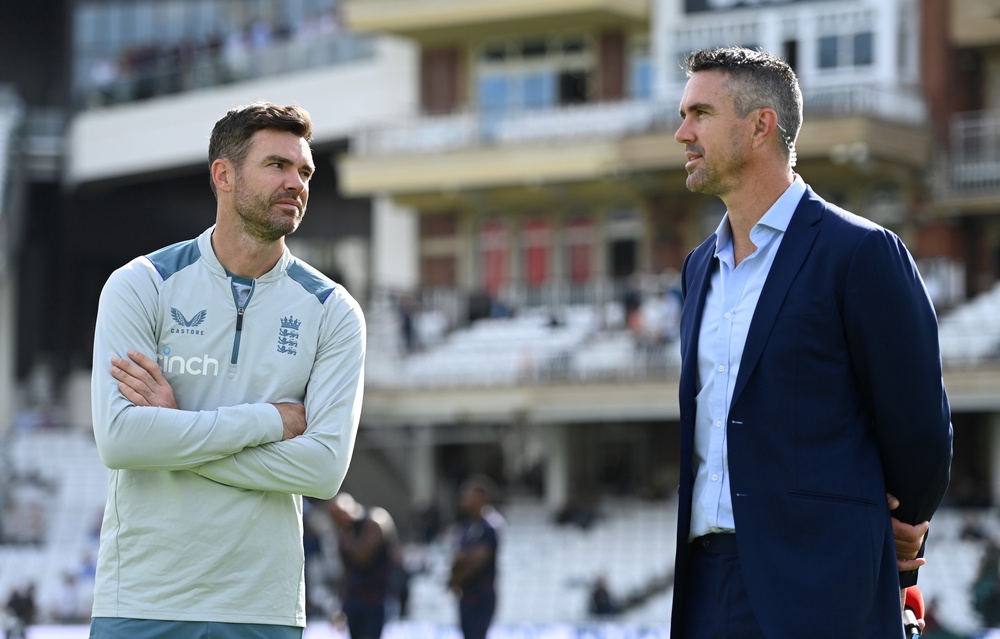 James Anderson (left) and Pietersen (right) are also former teammates (Getty)
