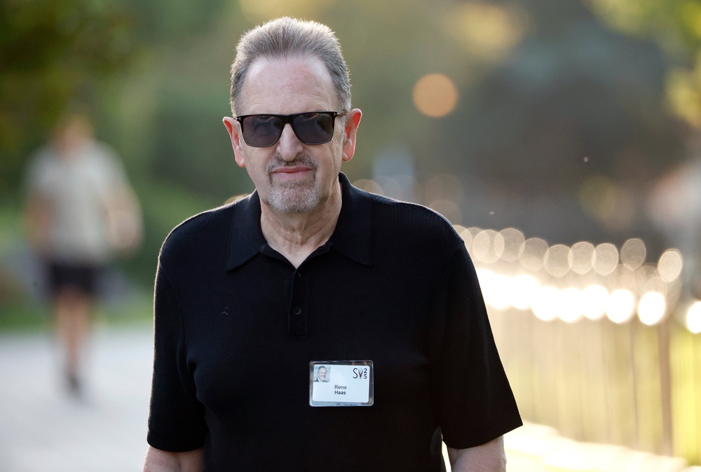 Rene Haas, CEO of ARM Holdings, at the Allen & Company Sun Valley Conference on 10 July, 2025 in Sun Valley, Idaho (Getty)