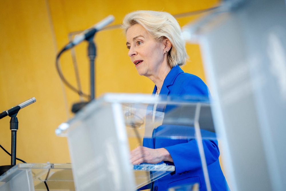 Ursula von der Leyen called the scenes in Serbia 'shocking' (AFP/Getty)