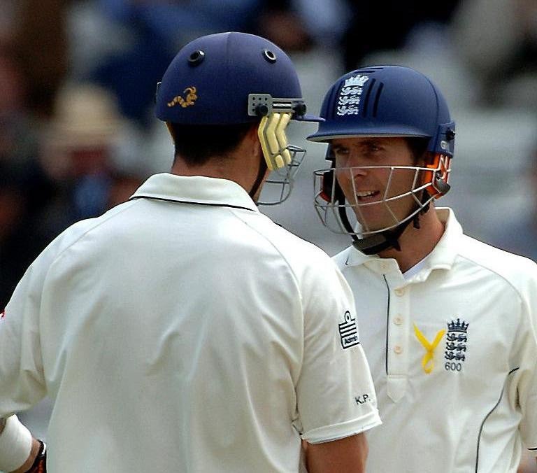 Vaughan captained Pietersen at the start of his Test career (John Giles/PA) (PA Archive)