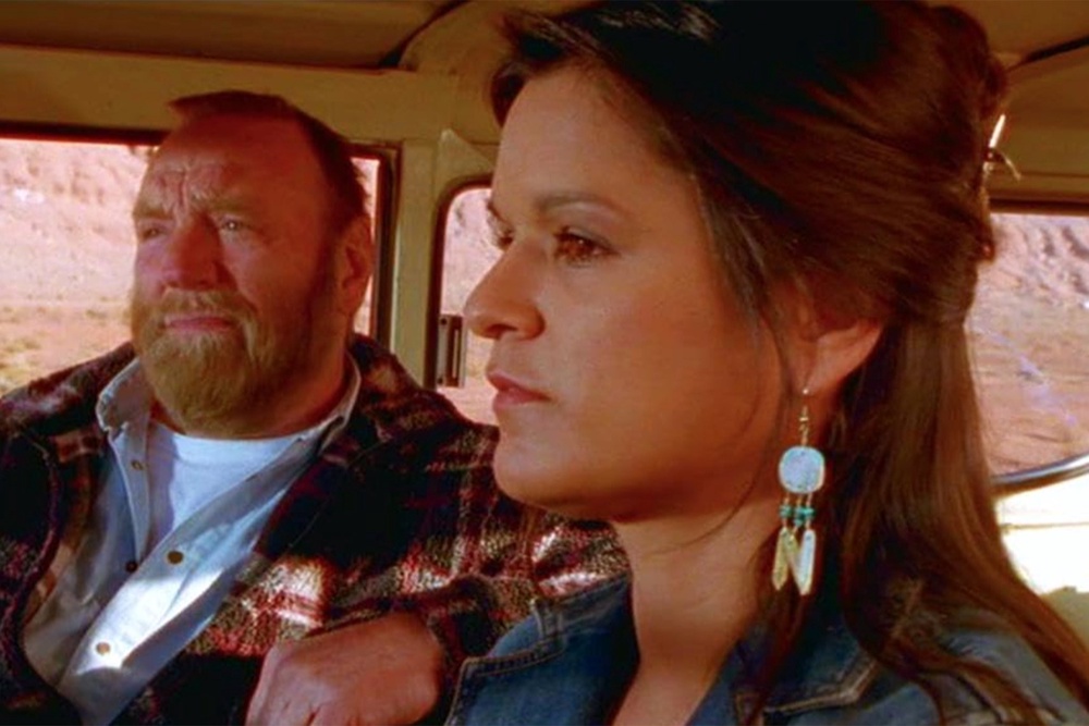 One of Georgina Lightning’s most memorable roles came in 2002 as Lainie Proudfoot in the third series of comedy-drama Auf Wiedersehen, Pet (ITV)