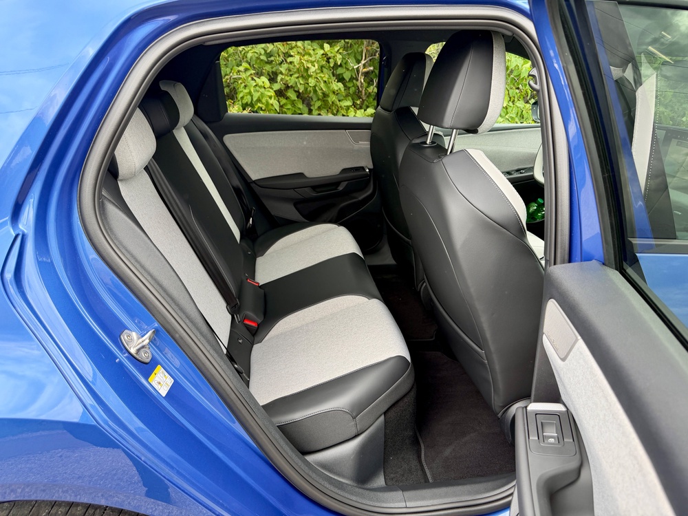 Rear seat legroom in the ID. Polo is just about good enough for adults (Steve Fowler)