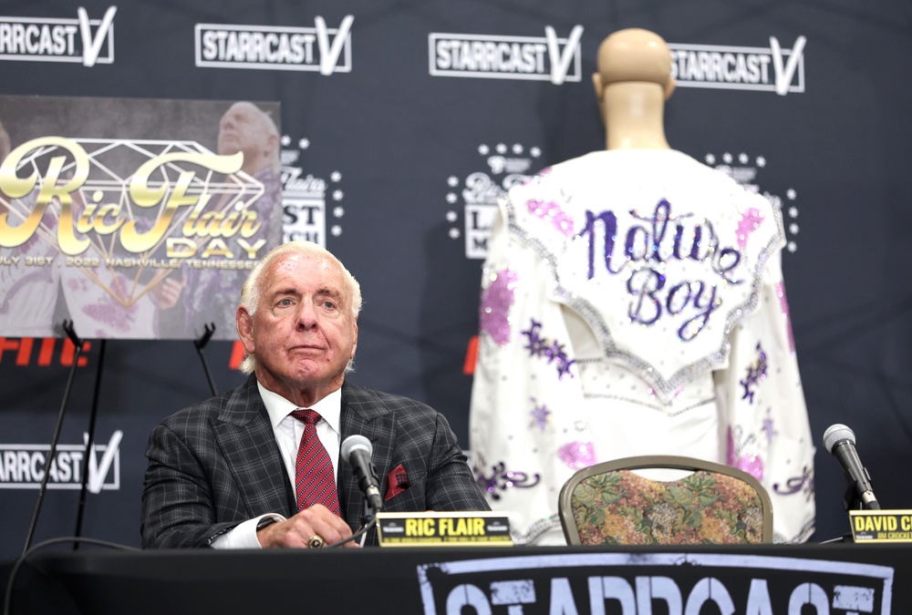 Pro wrestling legend Ric Flair says in court papers that he was duped by an online talent management agency and is now seeking a minimum of $10 million (Getty Images)