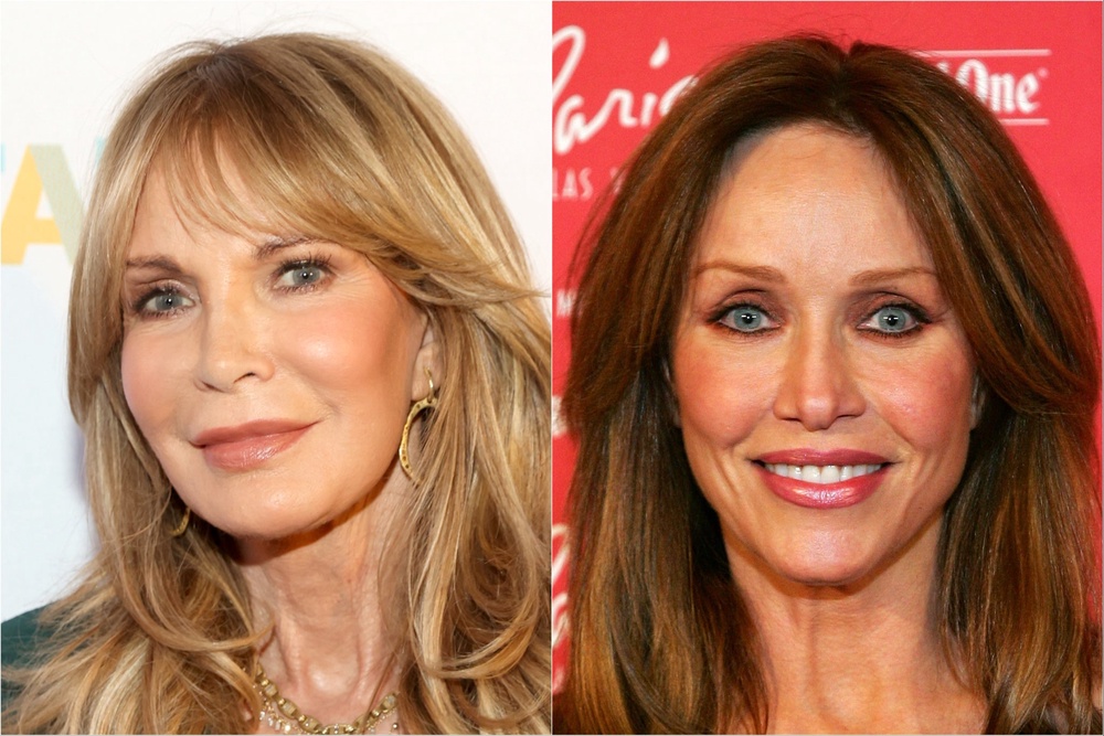 Jaclyn Smith (left) claimed that her former ‘Charlie’s Angels’ co-star Tanya Roberts and her husband once propositioned her for a threesome (Getty Images)