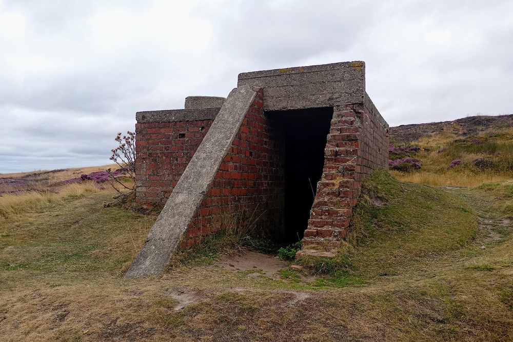 Three brick-built bunkers at a decoy city (Geograph)