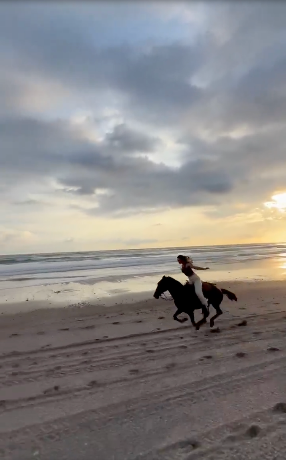 The video, which has drawn more than 15 million views, shows a woman riding a horse on a beach as Coldplay’s 'Viva La Vida' plays in the background (X/@IvankaTrump)