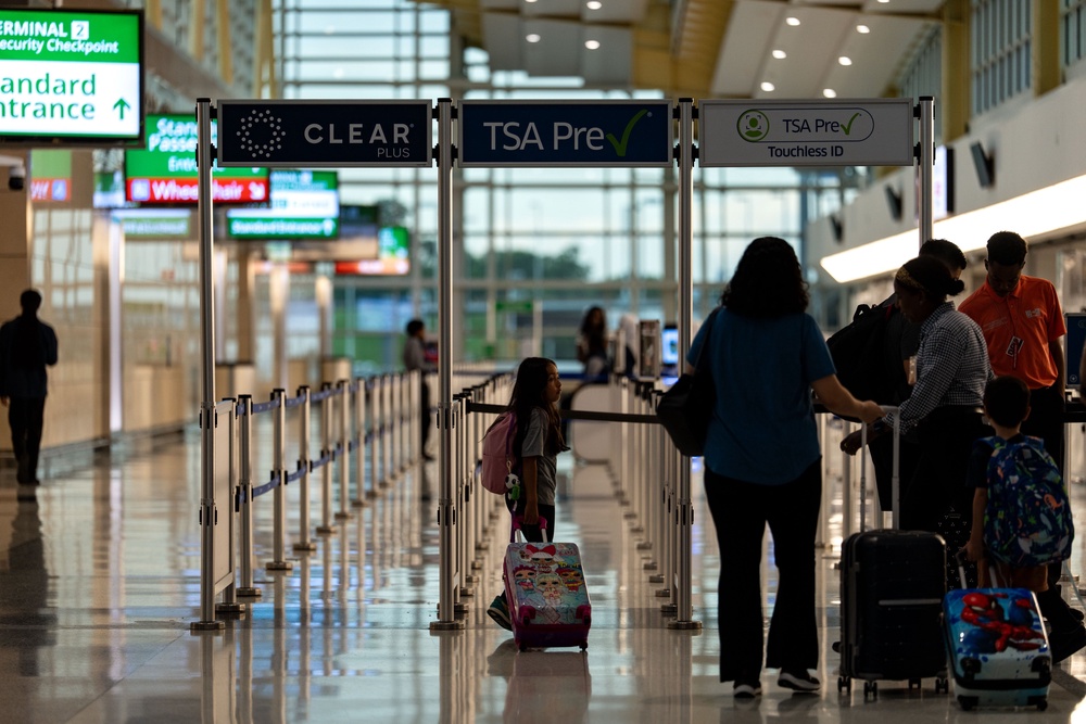 The program, called Gateside by TSA PreCheck,’ is free, but people must apply online one to three days before their planned visit and receive approval before going to the airport (Getty)