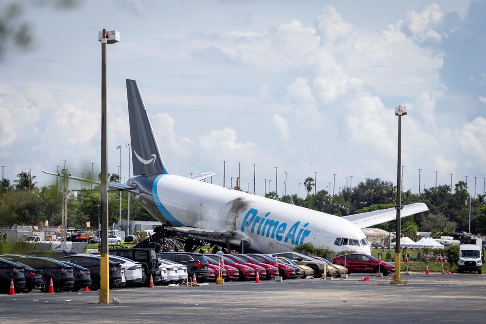 Miami International Airport is not among the 120 airfields across the US equipped with lightweight, crushable materials that the Federal Aviation Administration says have saved around 500 lives (Reuters)