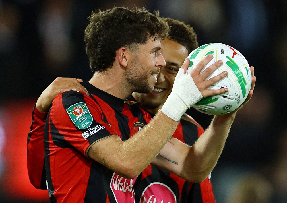 Christie bagged a hat-trick as Bournemouth advanced (Reuters)