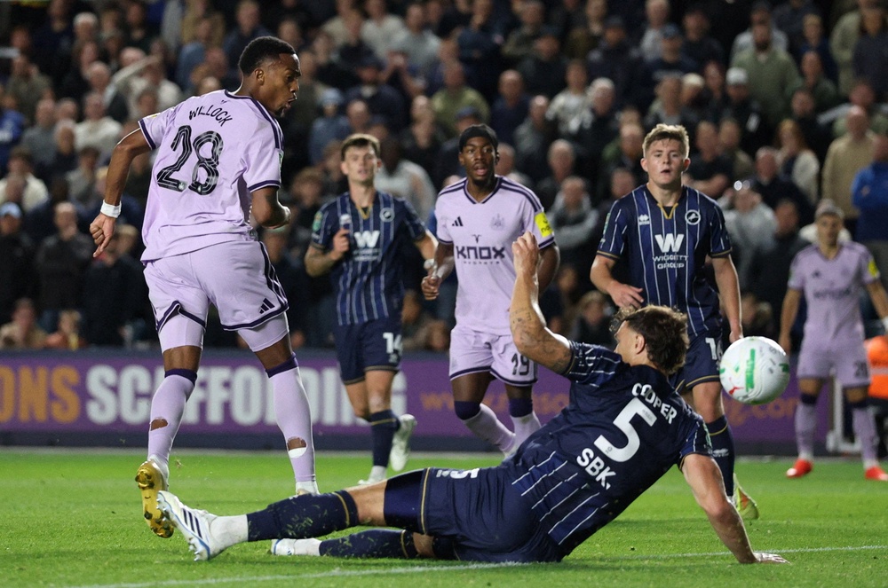Willock’s flicked finished helped Newcastle through (Reuters)