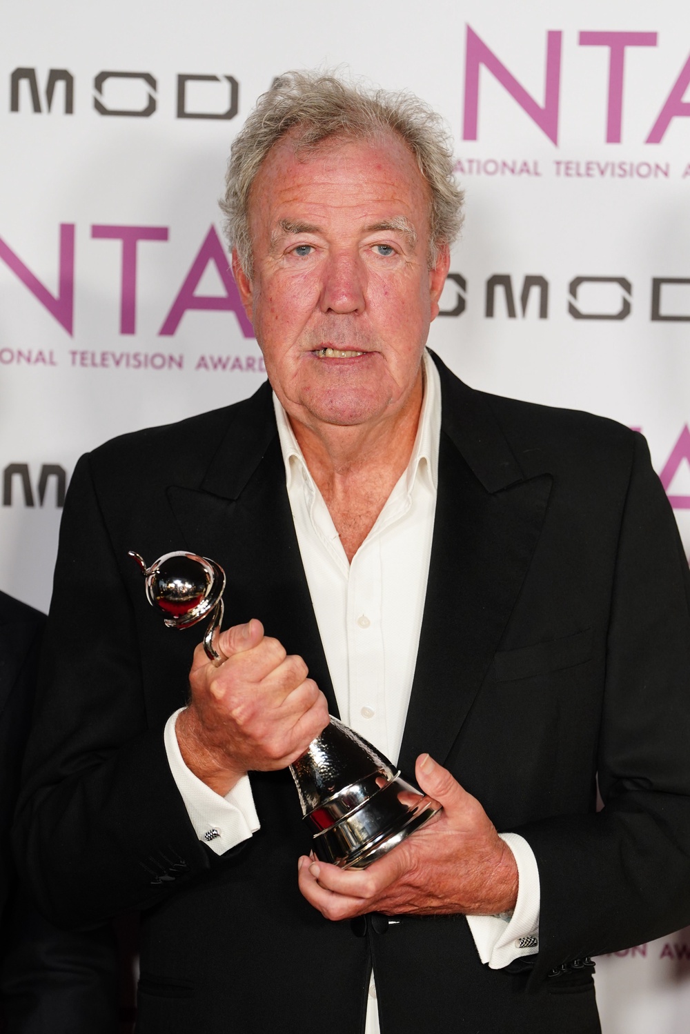 Jeremy Clarkson with award for Clarkson’s Farm (Ian West/PA) (PA Wire)