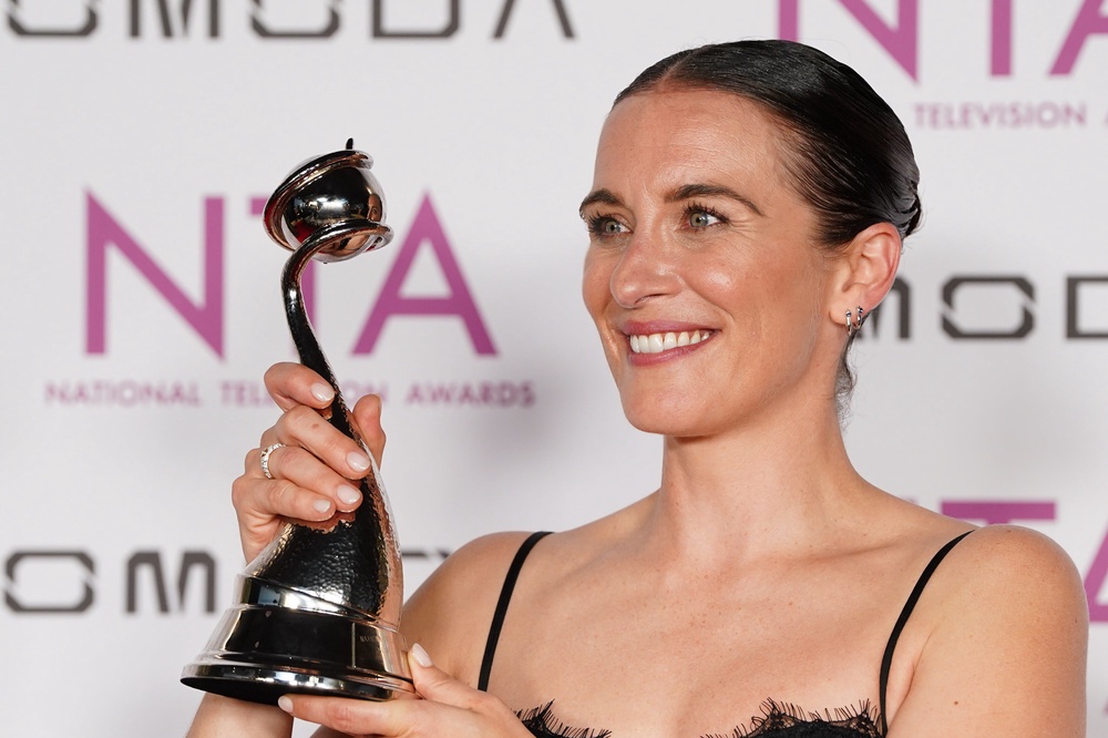 Vicky McClure holding her best drama performance award (Ian West/PA) (PA Wire)