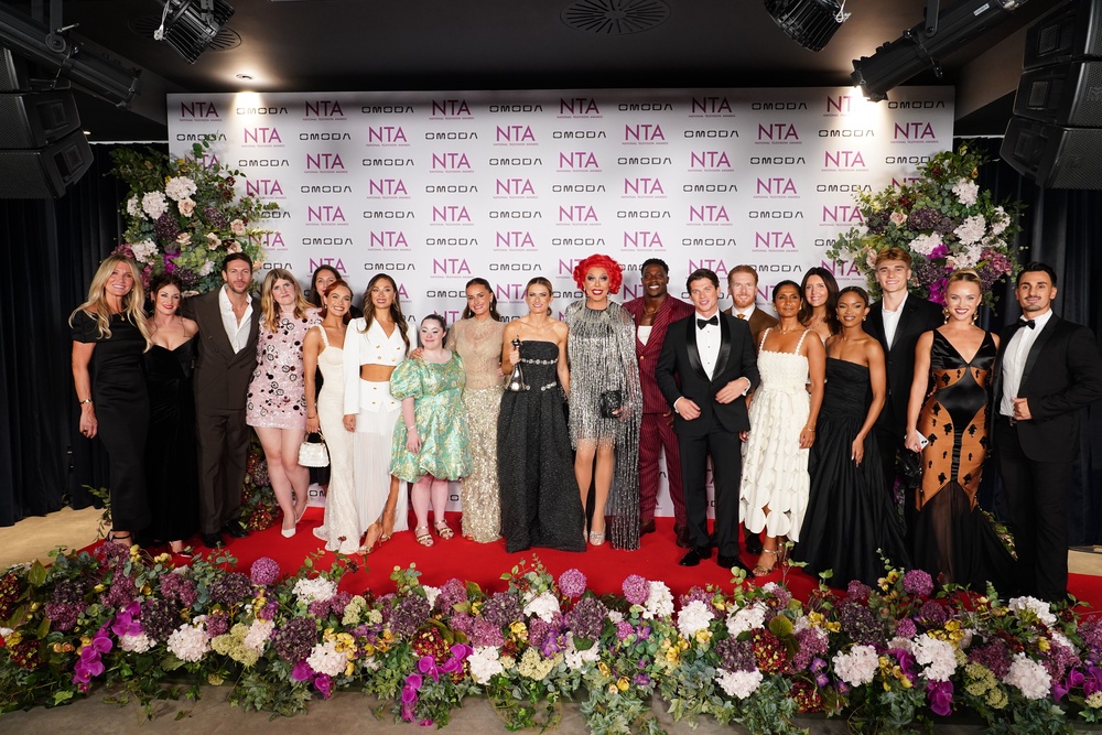 Cast and crew from Strictly Come Dancing after the show won the Talent Show award (Ian West/PA) (PA Wire)