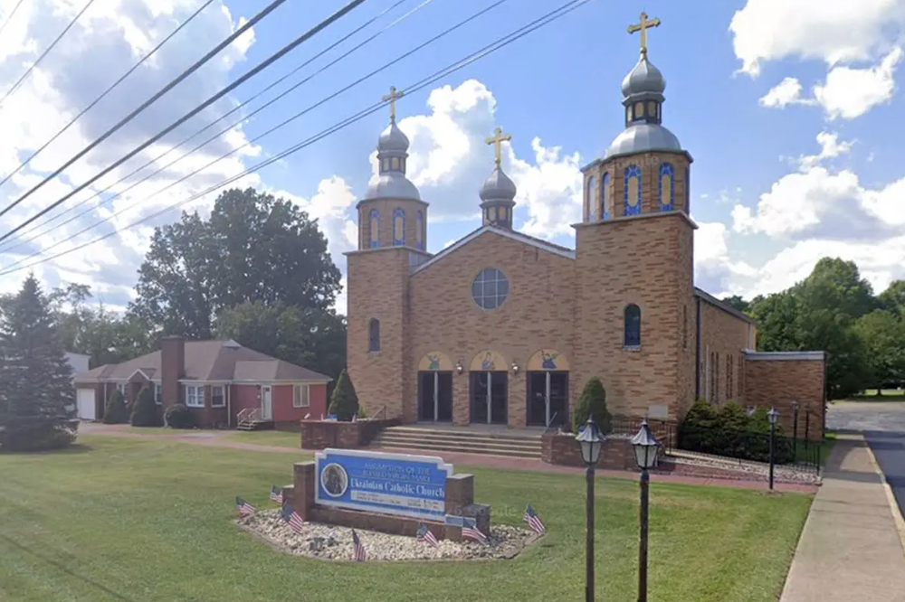 The Assumption of the Blessed Virgin Mary Ukrainian Catholic Church in Derry Township, Pennsylvania, where Madeya served as priest prior to his suspension in 2024 (Google Maps)