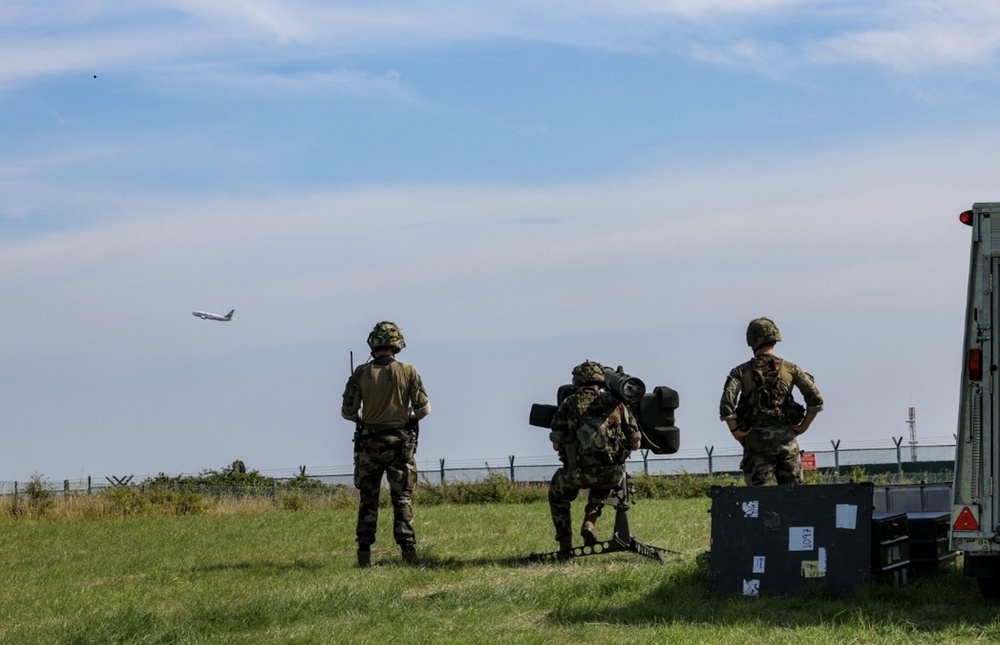 A Ground-Based Air Defence team at Dublin Airport (Defence Forces/PA) (PA Media)