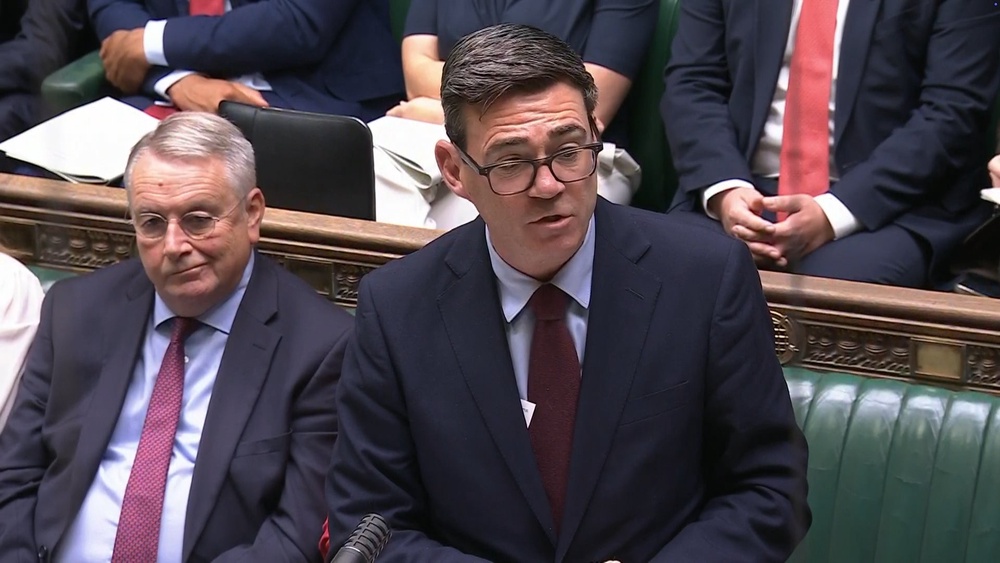 Mr Burnham told MPs Britain must stand for something (House of Commons/UK Parliament/PA) (PA Wire)