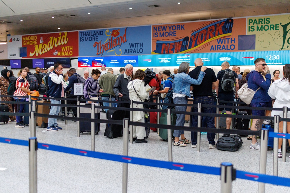 Cancellations and delays continued on Wednesday as airlines dealt with knock-on impacts at airports including Heathrow, Gatwick, Manchester and Stansted (Getty)
