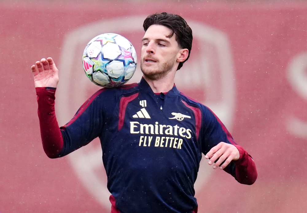 Declan Rice is one of the Ballon d’Or nominees (PA)