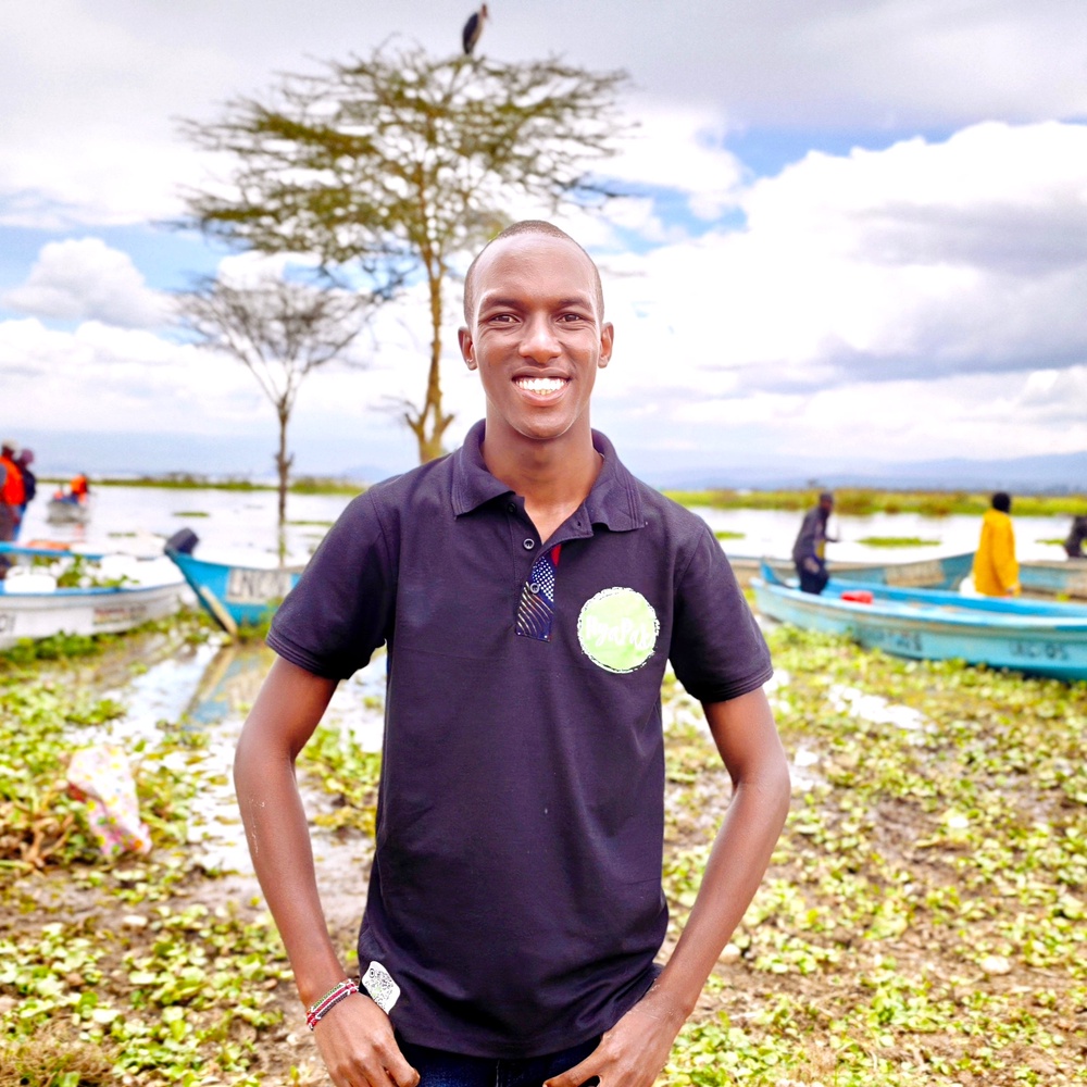 Aged just 28, Nguthiru has already been recognised by some of the world’s leading awards for his enviromental work (HyaPak)