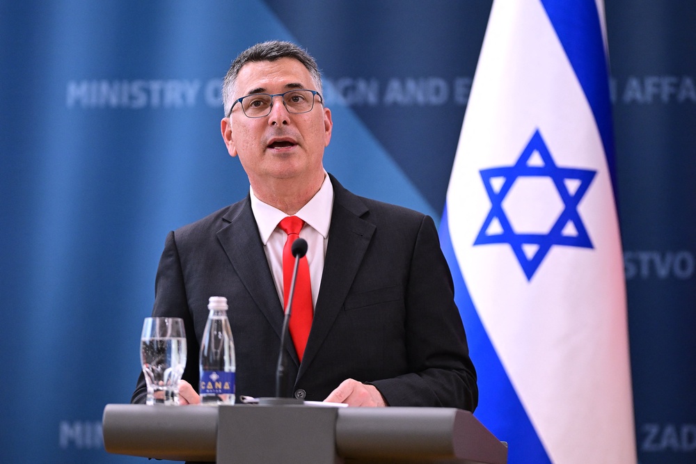 Gideon Saar hit back at the UK following the trade ban announcement (AFP/Getty)