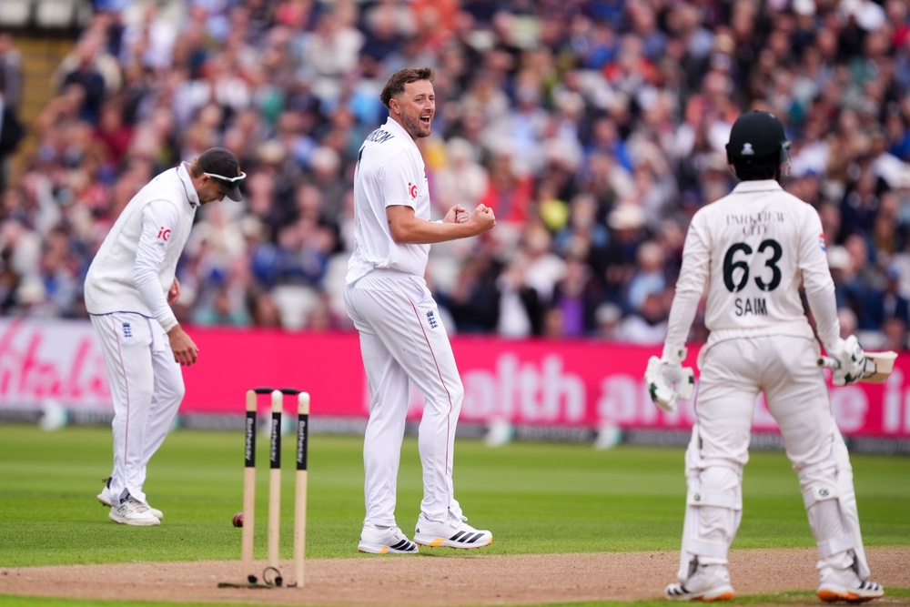Ollie Robinson shone for England on day one (PA Wire)